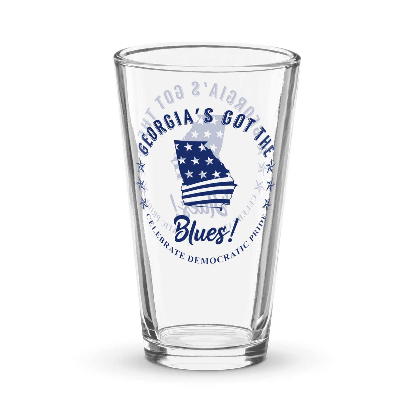 Georgia Swag flag shaker pint glass