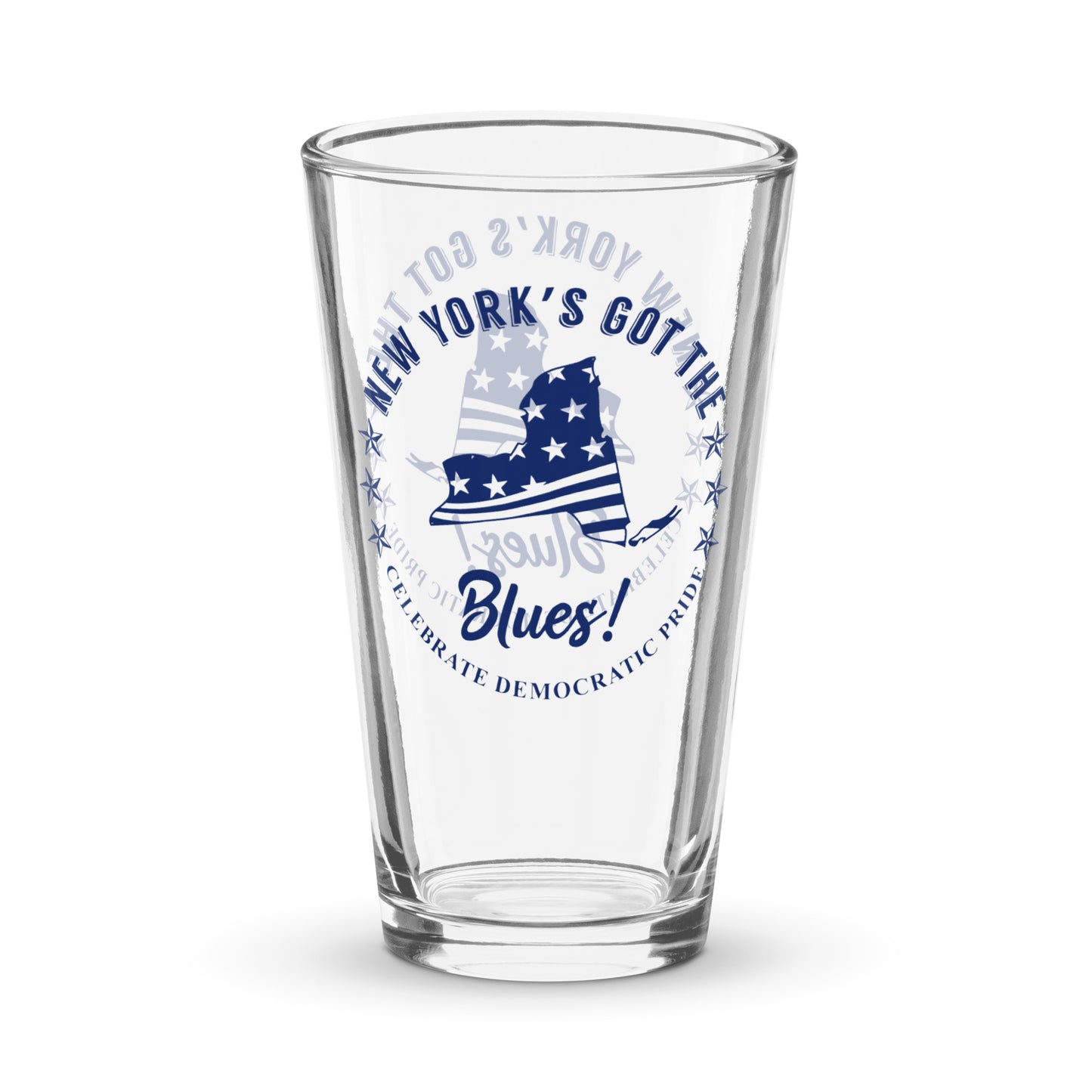 New York Swag flag shaker pint glass