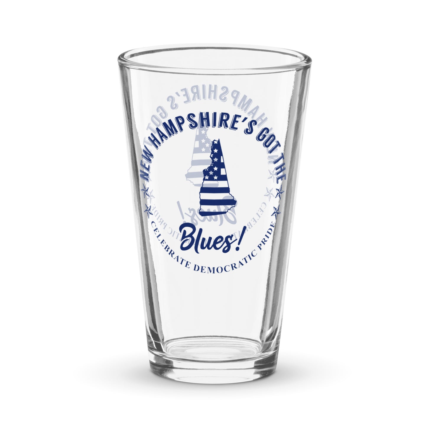 New Hampshire Traditional flag shaker pint glass