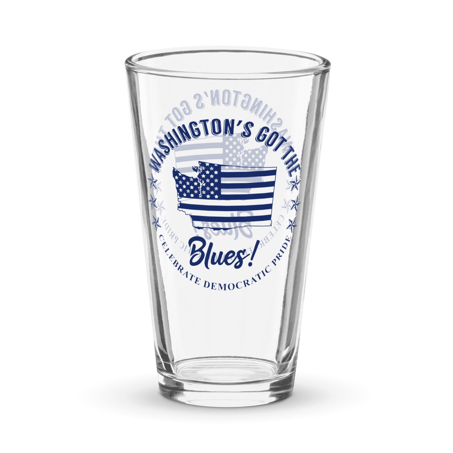 Washington Traditional flag shaker pint glass