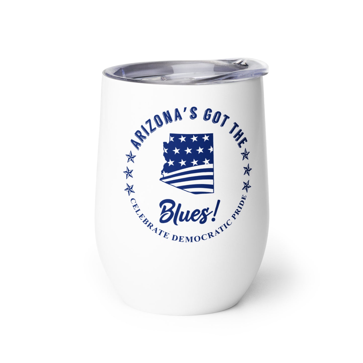 Arizona Swag flag wine tumbler right
