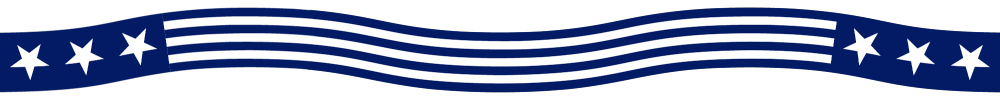 Blue wavy stripes and stars bar mobile bottom