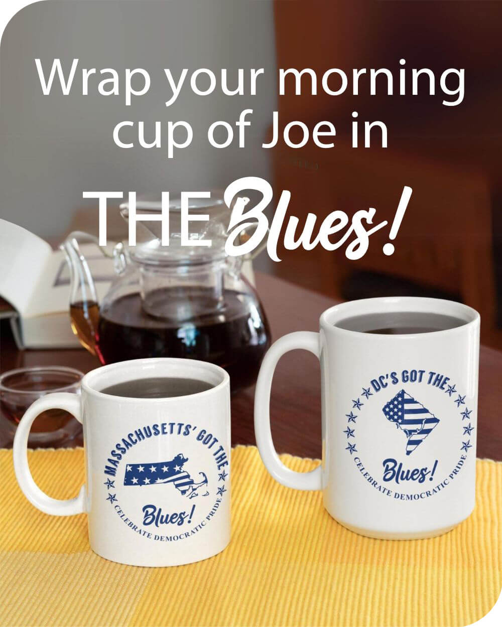 Coffee mug carousel mobile banner