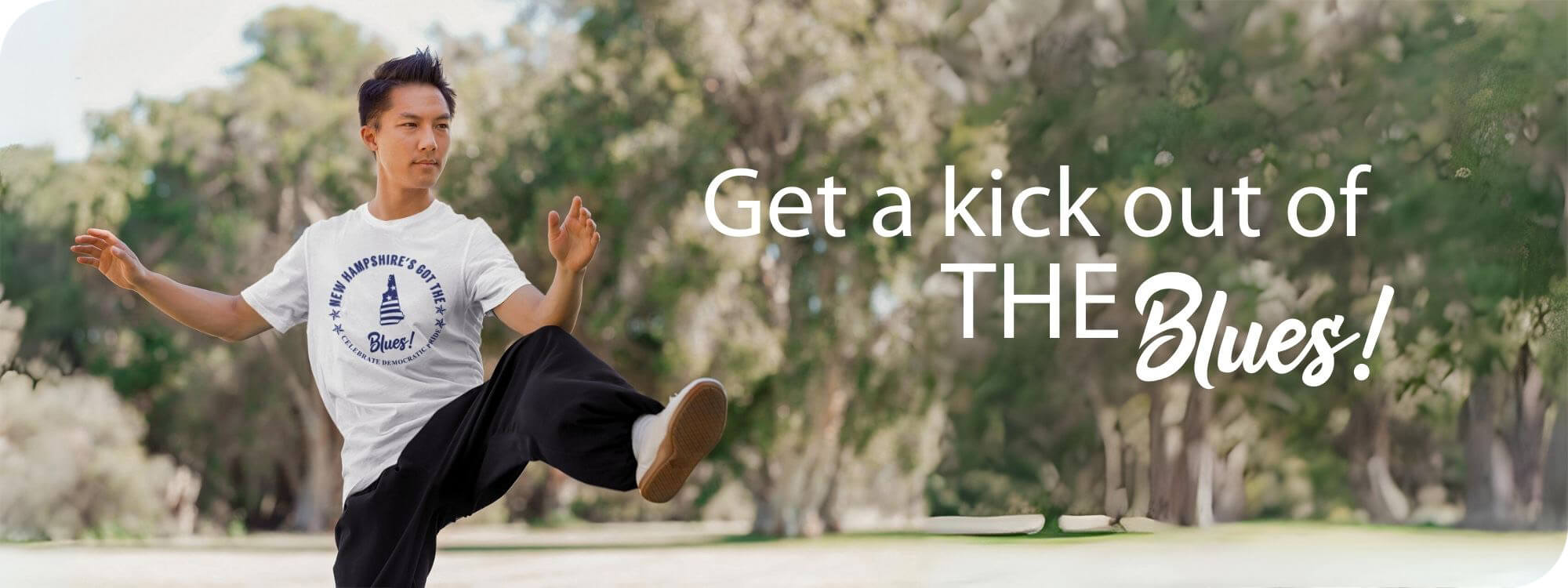 Men's kick carousel banner