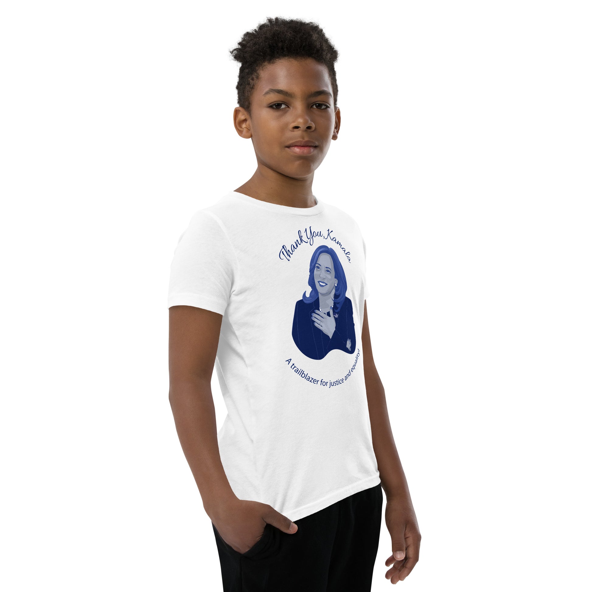 Thank You Kamala Boy's Classic Tee front right