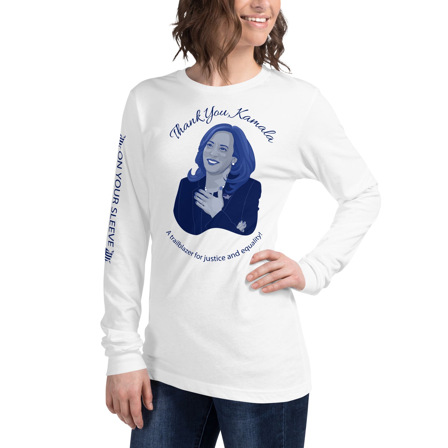 Thank You, Kamala Women's Long Sleeve Tee front left