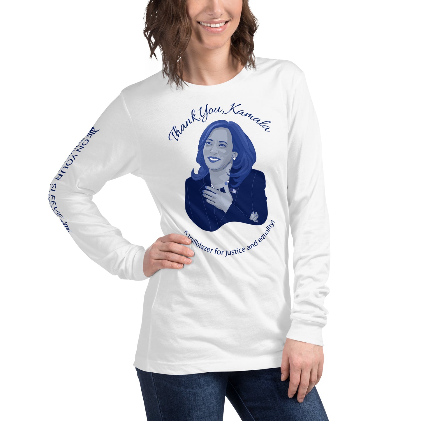 Thank You, Kamala Women's Long Sleeve Tee front right