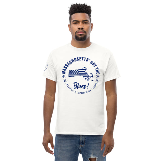 Who’s Got The Blues?® Massachusetts Men's classic tee