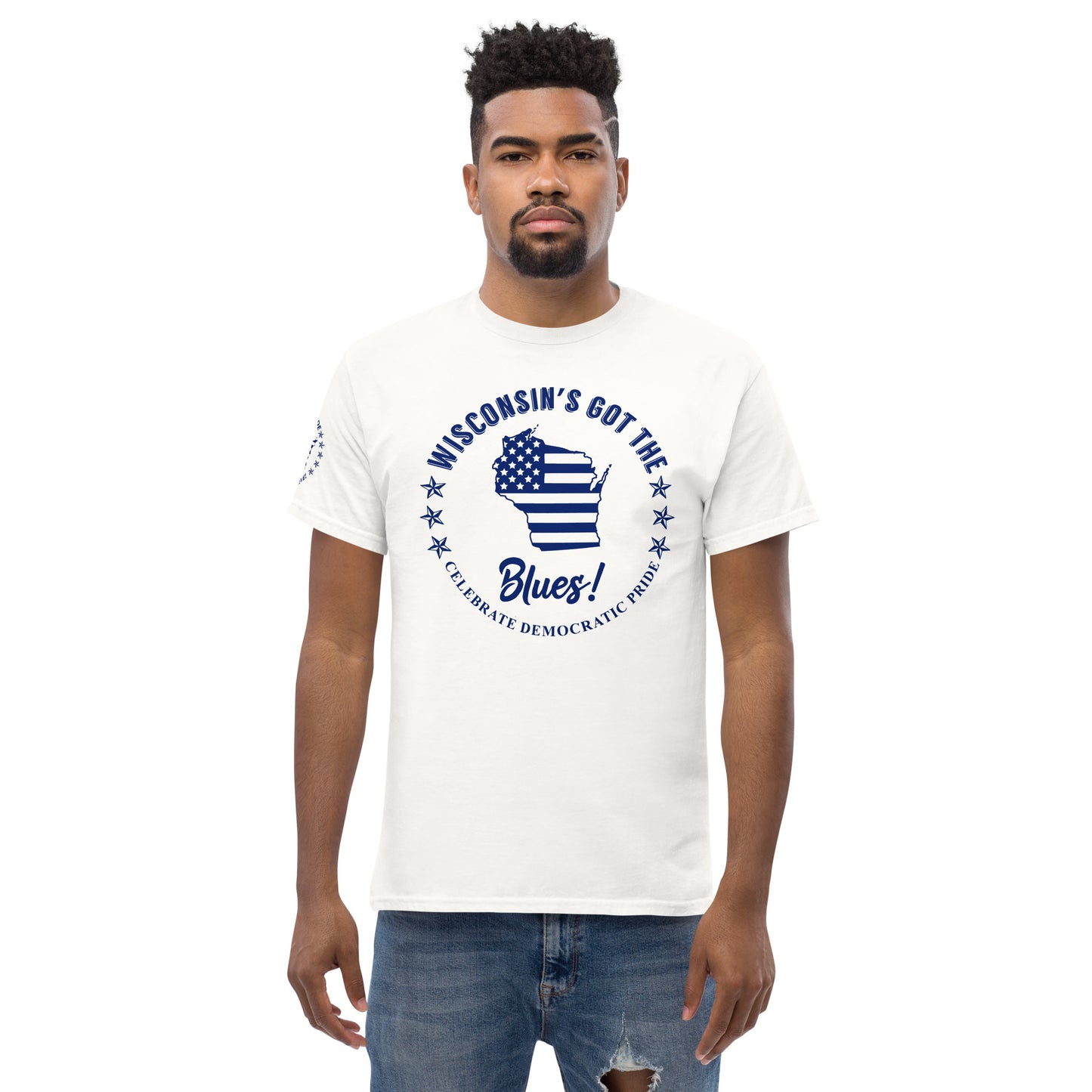 Who’s Got The Blues?® Wisconsin Men's classic tee
