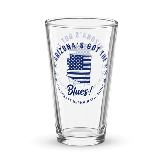 Arizona Traditional flag shaker pint glass