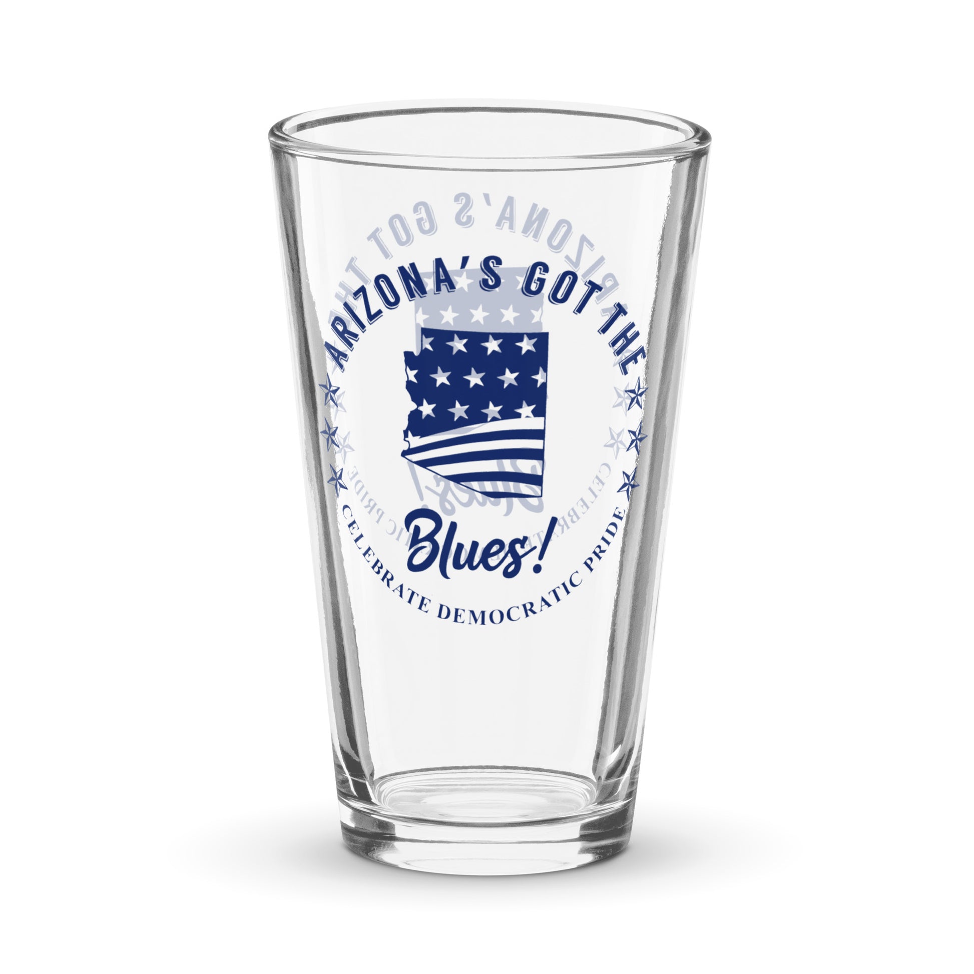 Arizona Swag flag shaker pint glass
