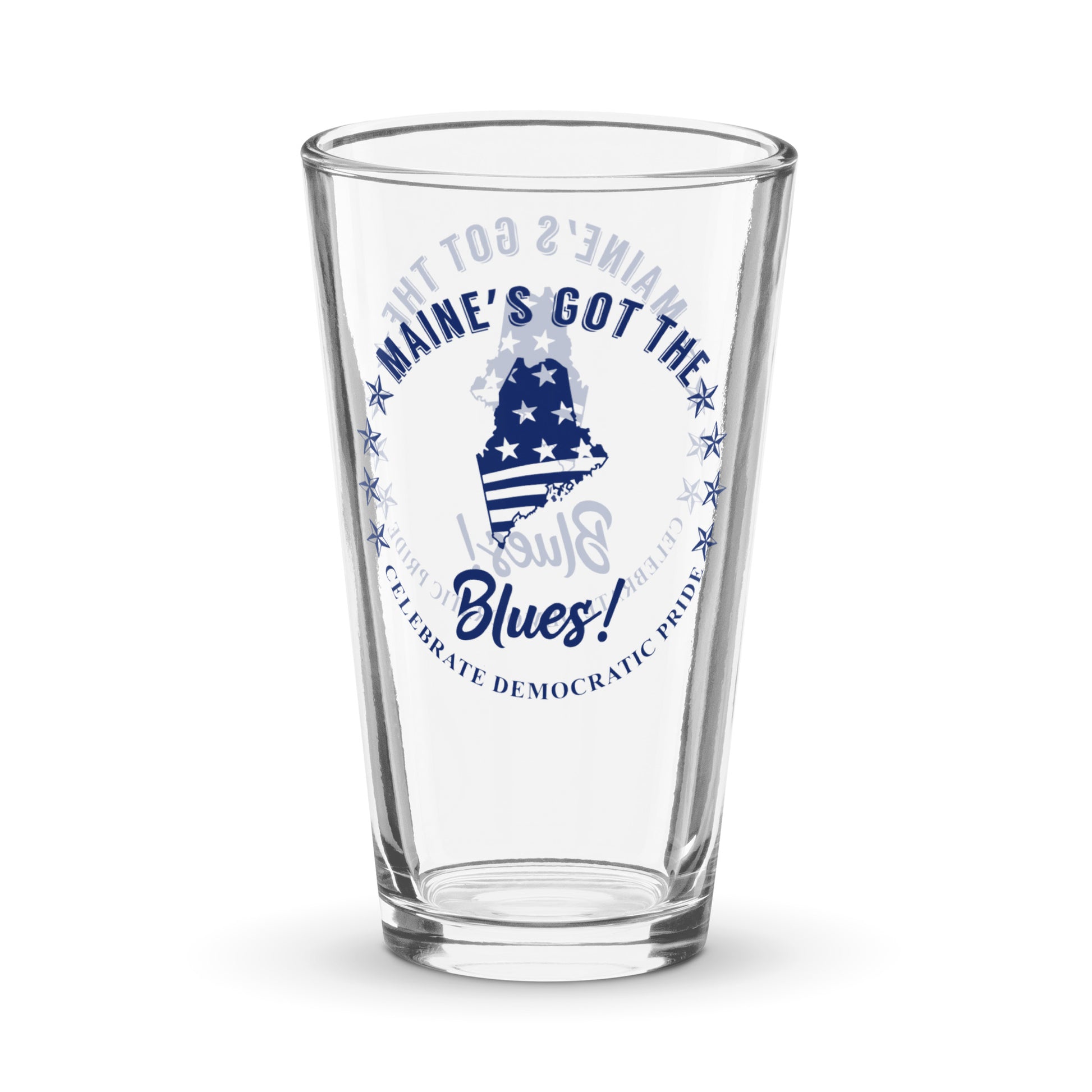 Maine Swag flag shaker pint glass
