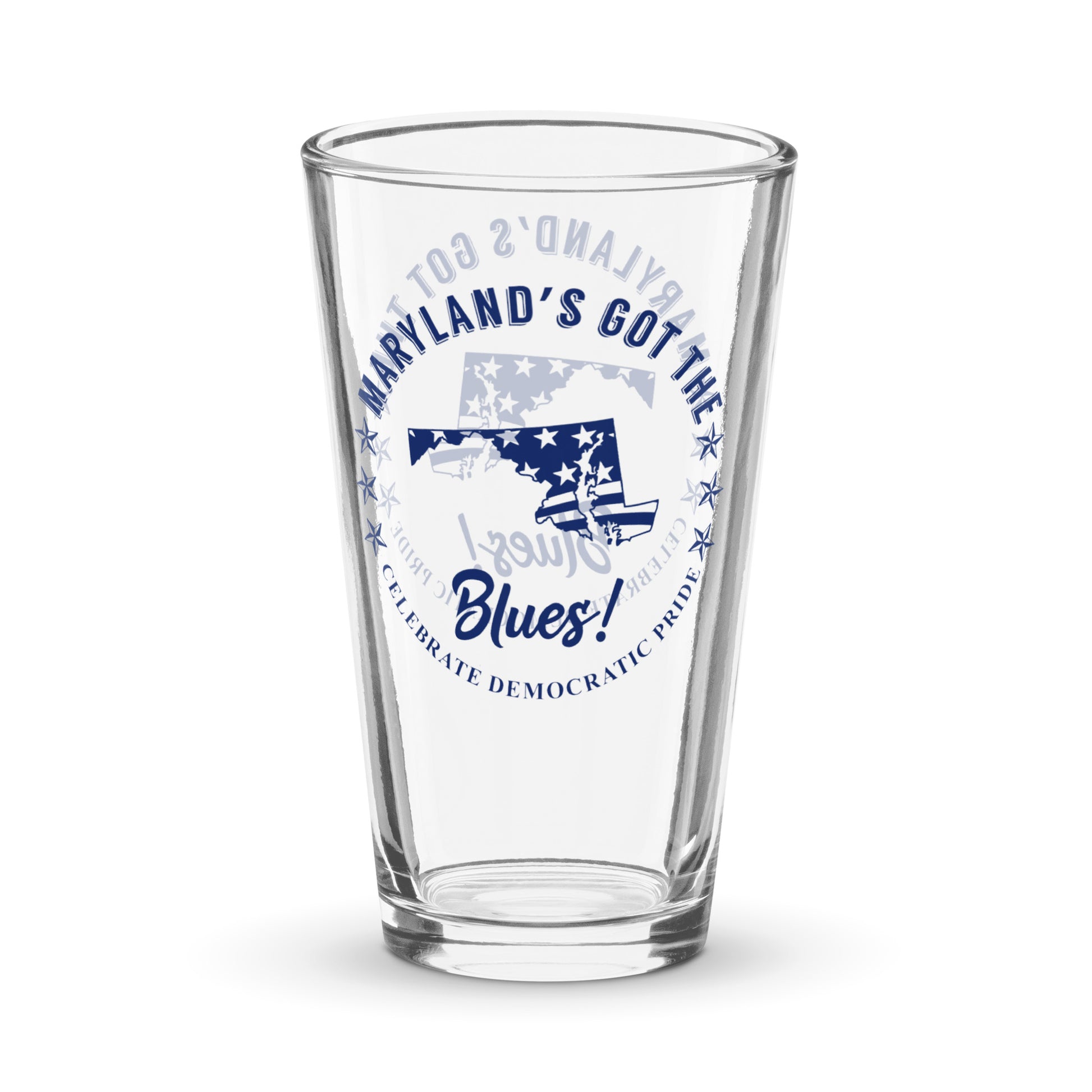 Maryland Swag flag shaker pint glass