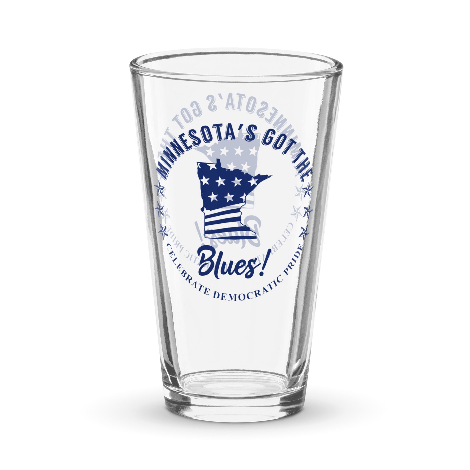 Minnesota Swag flag shaker pint glass