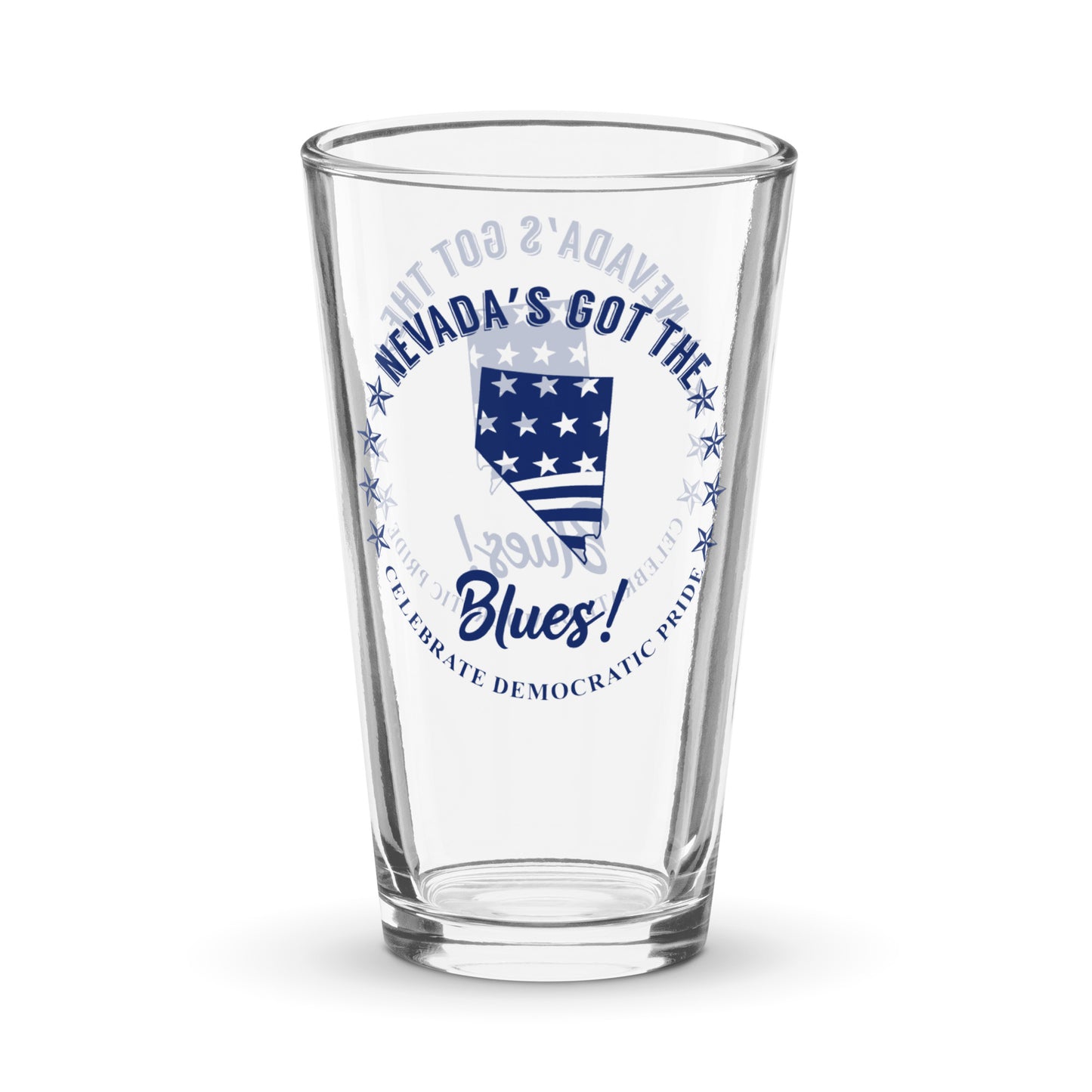 Nevada Swag flag shaker pint glass