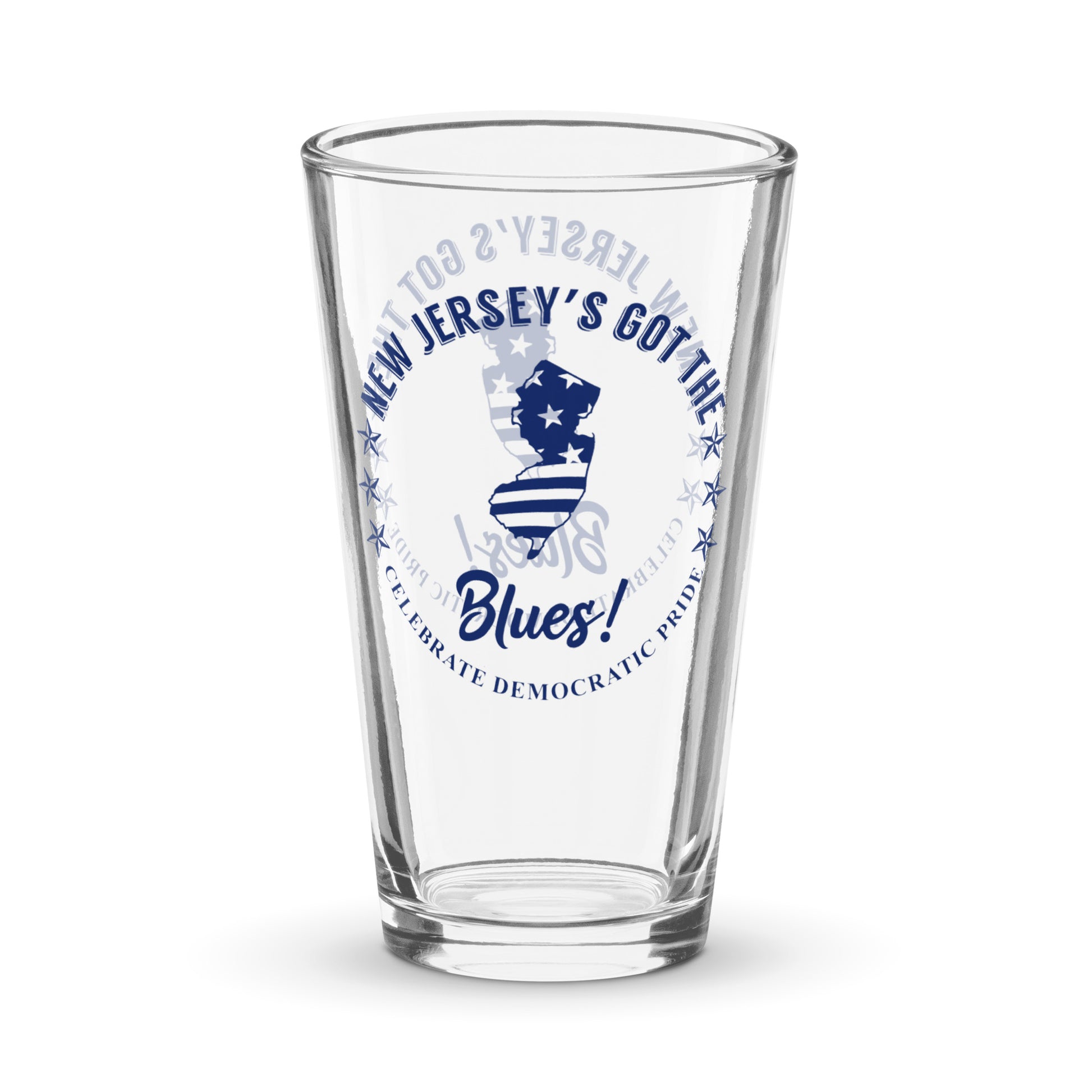 New Jersey Swag flag shaker pint glass
