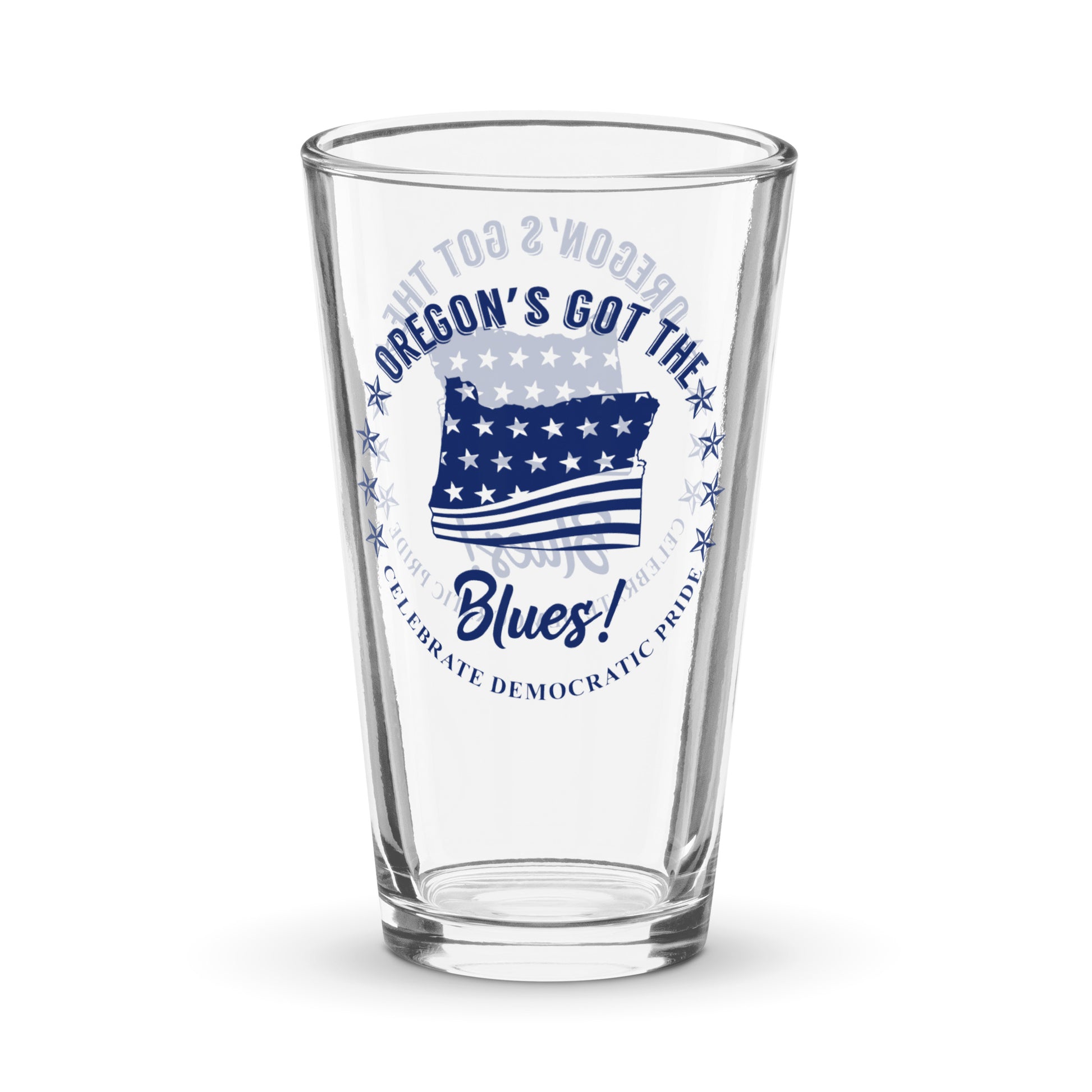 Oregon Swag flag shaker pint glass