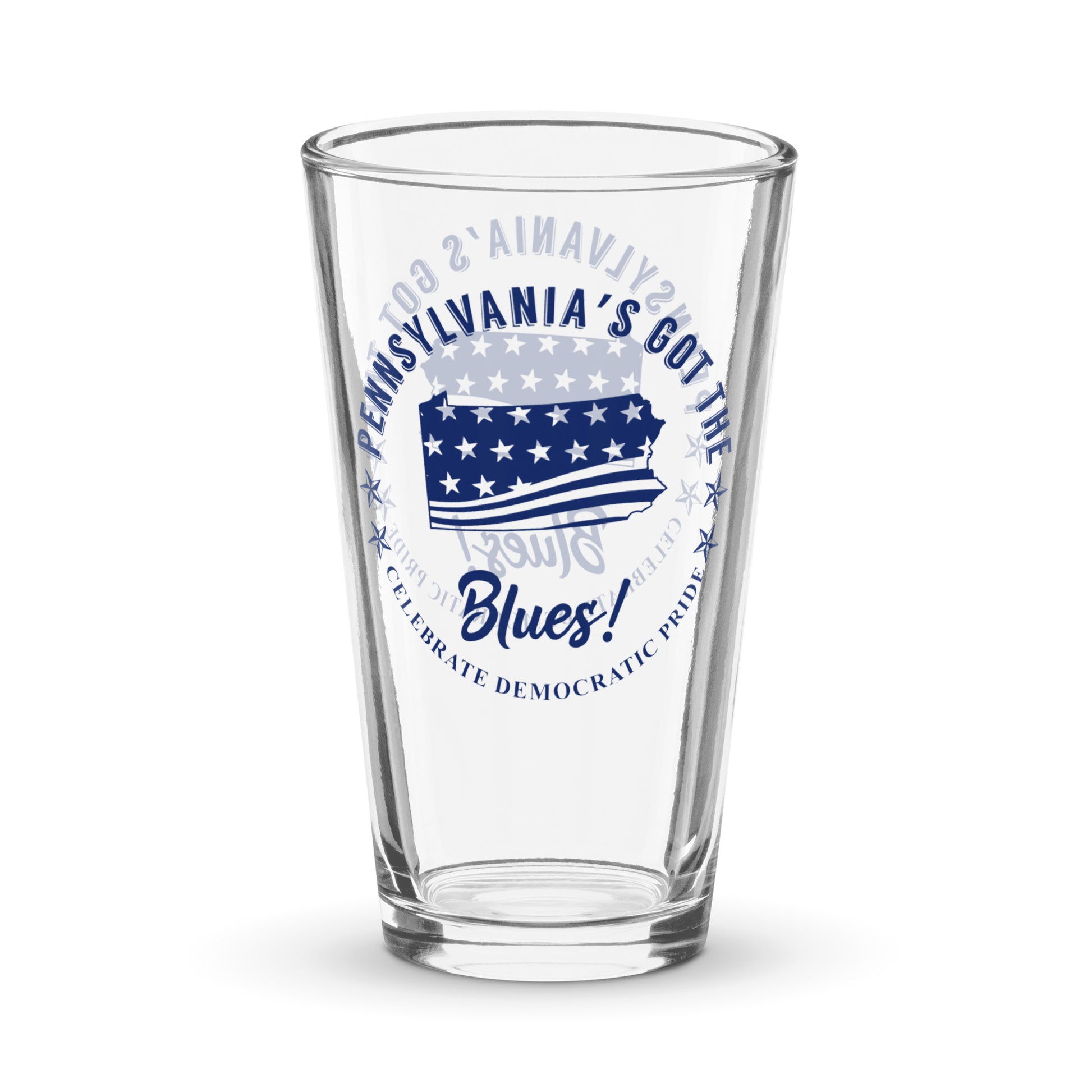Pennsylvania Swag flag shaker pint glass