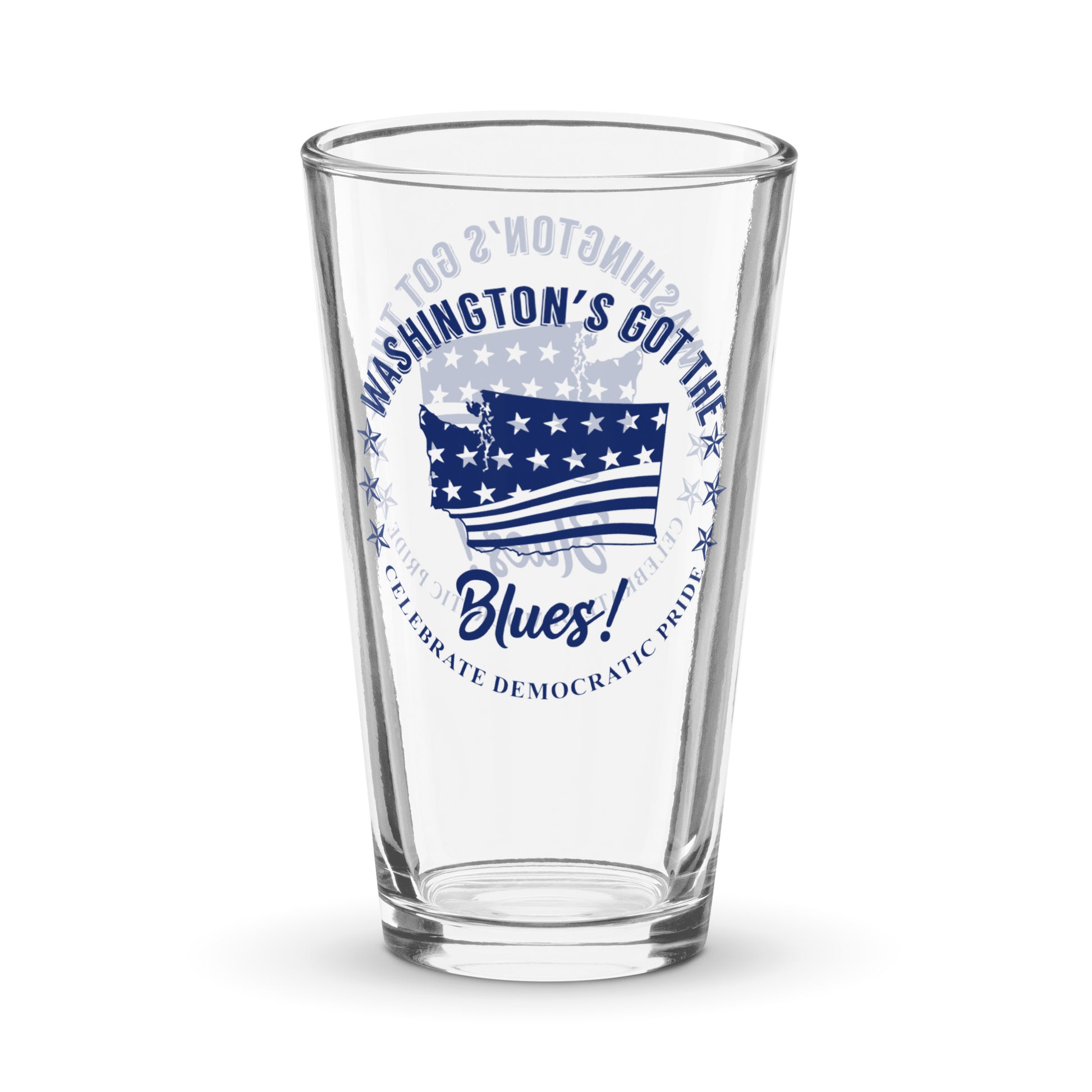Washington Swag flag shaker pint glass