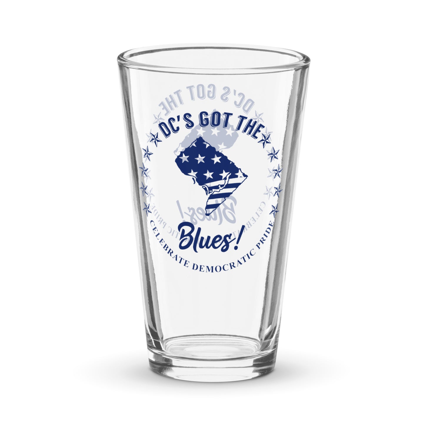 Washington, DC Swag flag shaker pint glass
