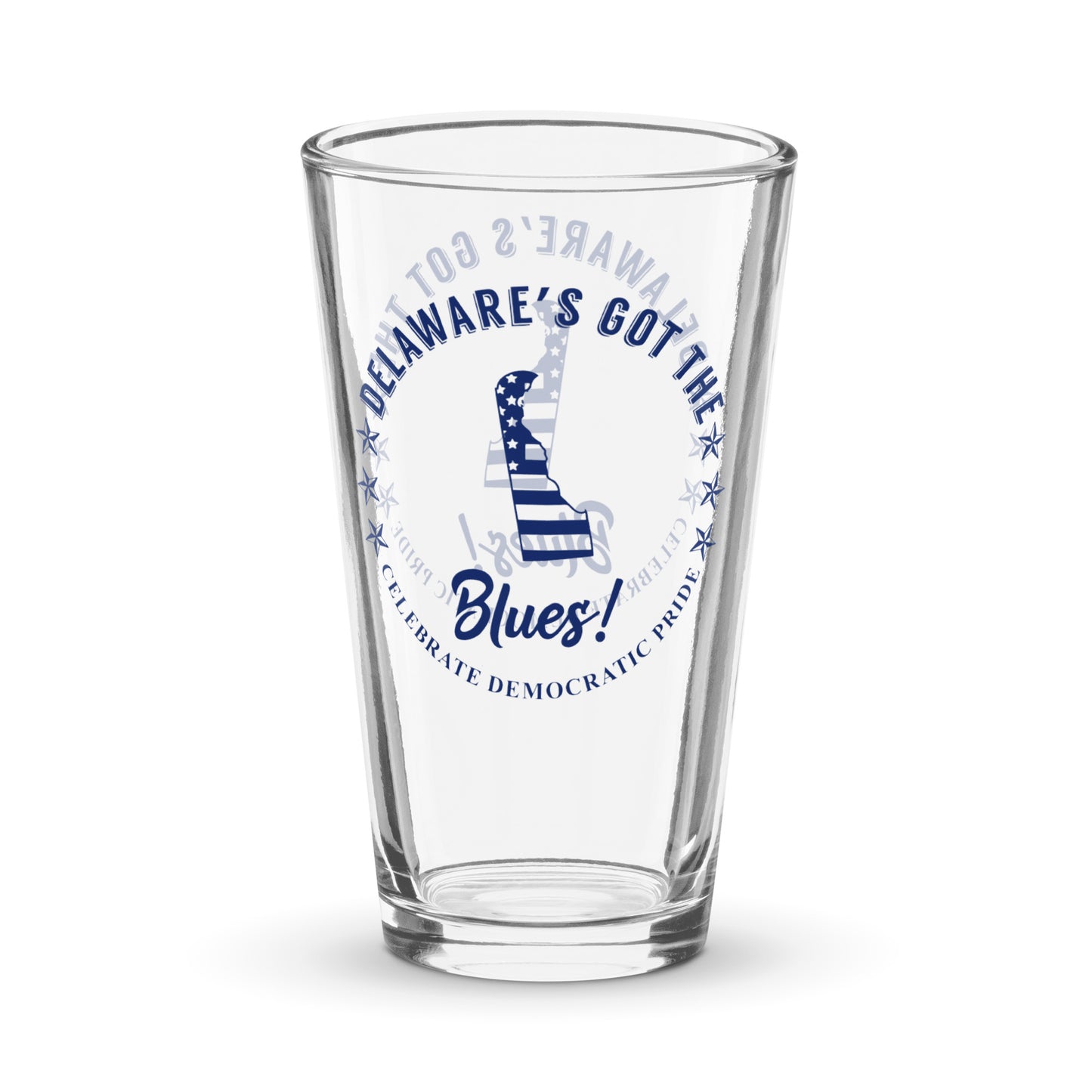 Delaware Traditional flag shaker pint glass