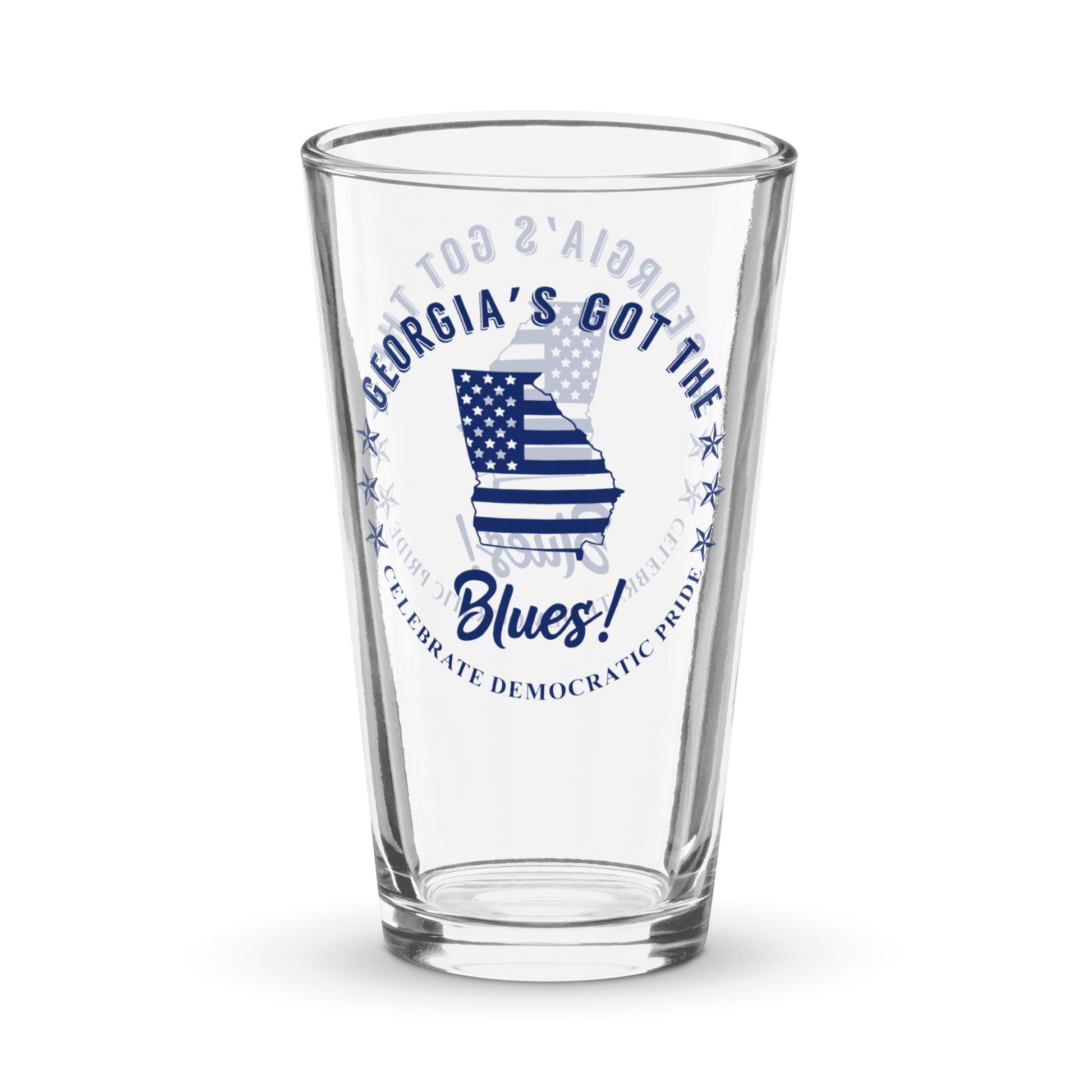 Georgia Traditional flag shaker pint glass