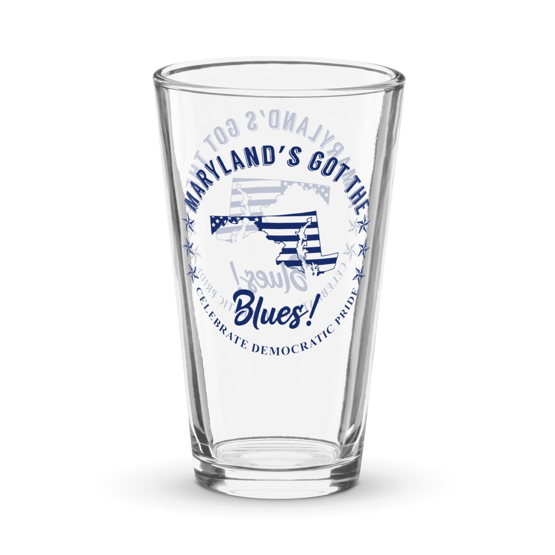 Maryland Traditional flag shaker pint glass