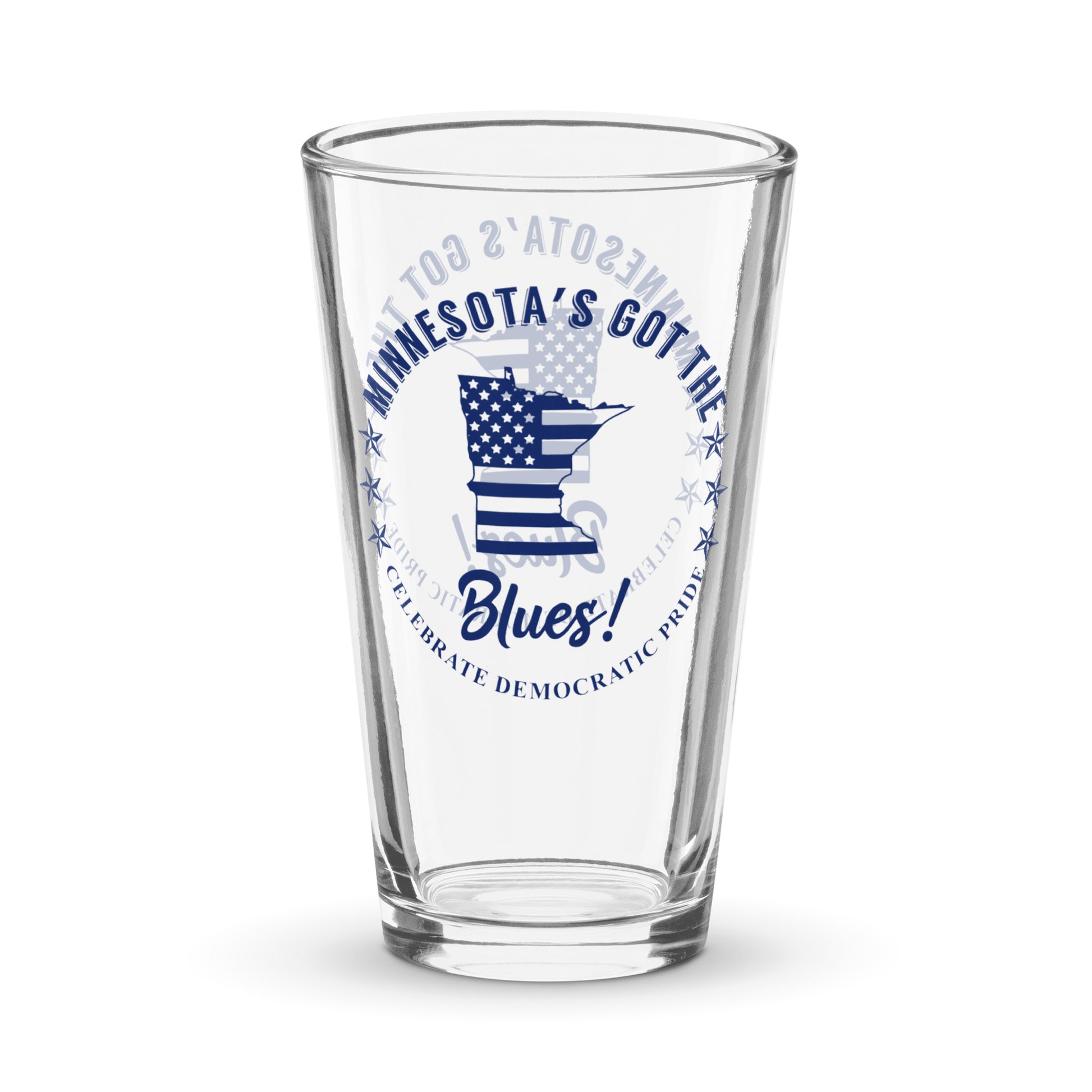 Minnesota Traditional flag shaker pint glass