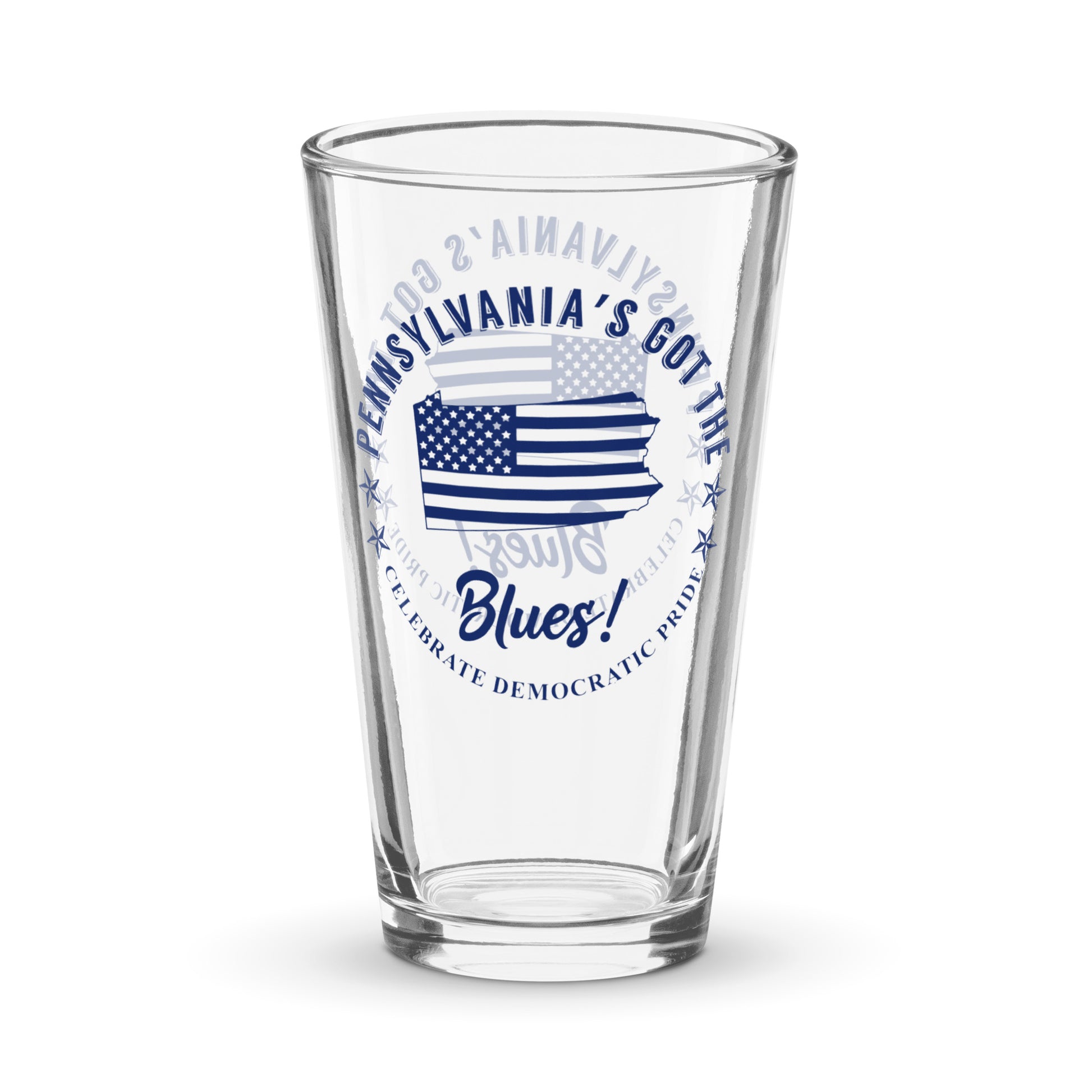 Pennsylvania Traditional flag shaker pint glass