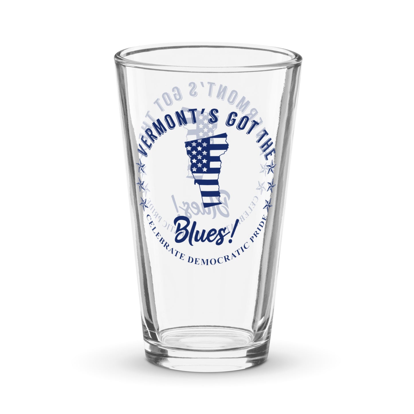 Vermont Traditional flag shaker pint glass
