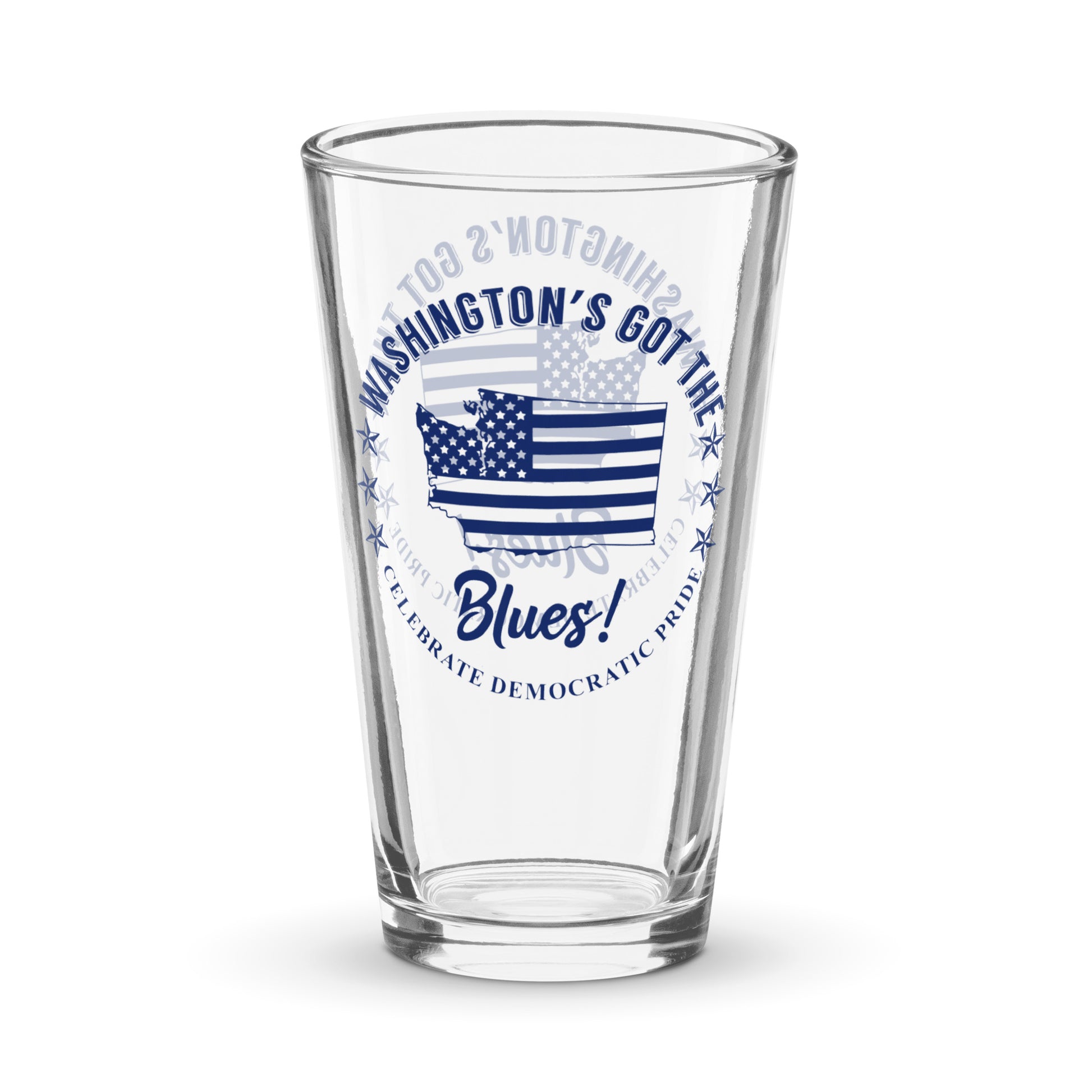 Washington Traditional flag shaker pint glass
