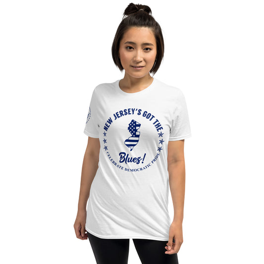 Who’s Got The Blues?® New Jersey Women's classic tee