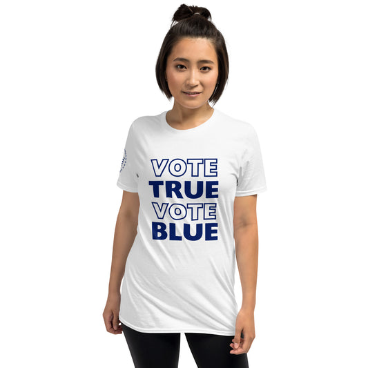 Who’s Got The Blues?® Vote True Vote Blue Women's Classic Tee