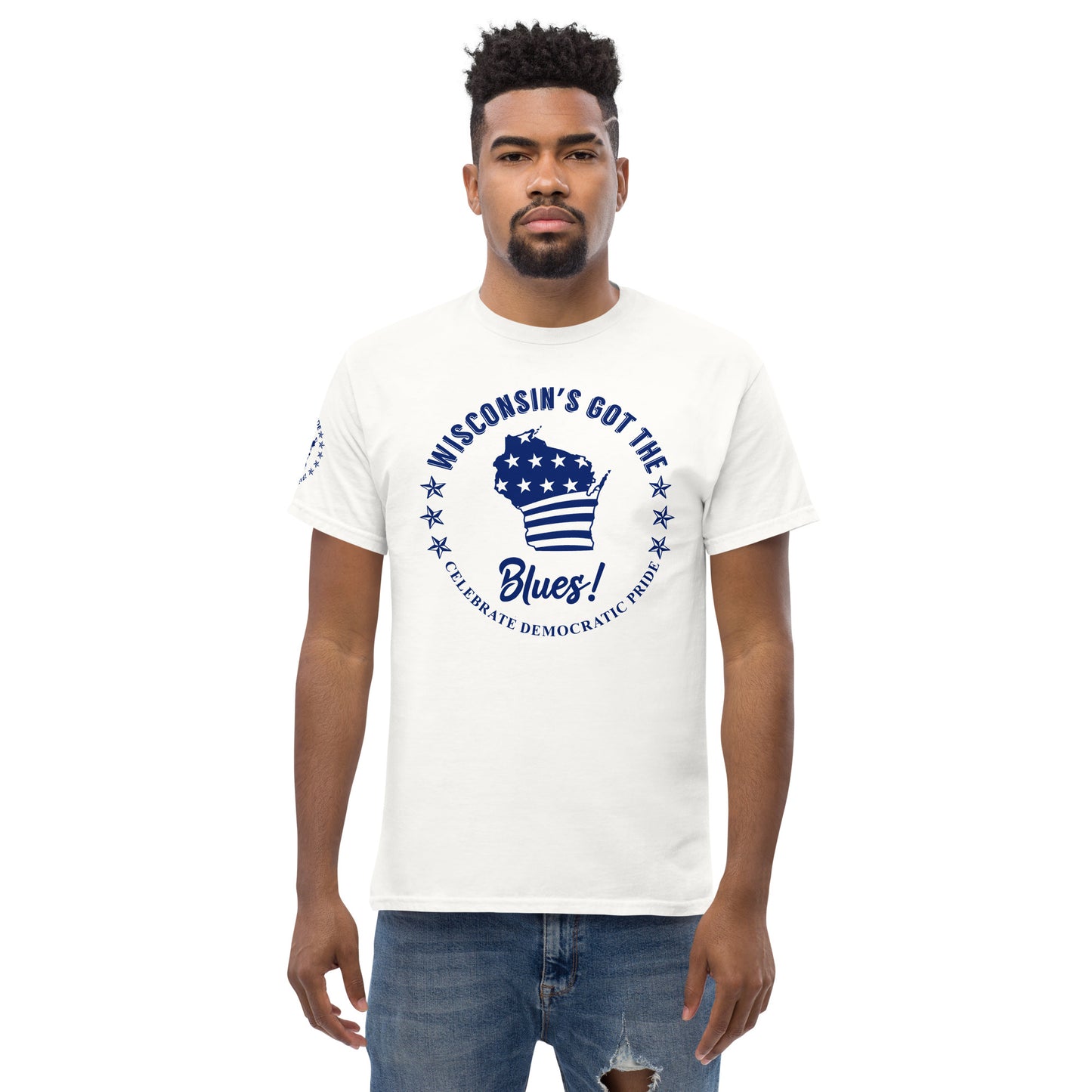 Who’s Got The Blues?® Wisconsin Men's classic tee