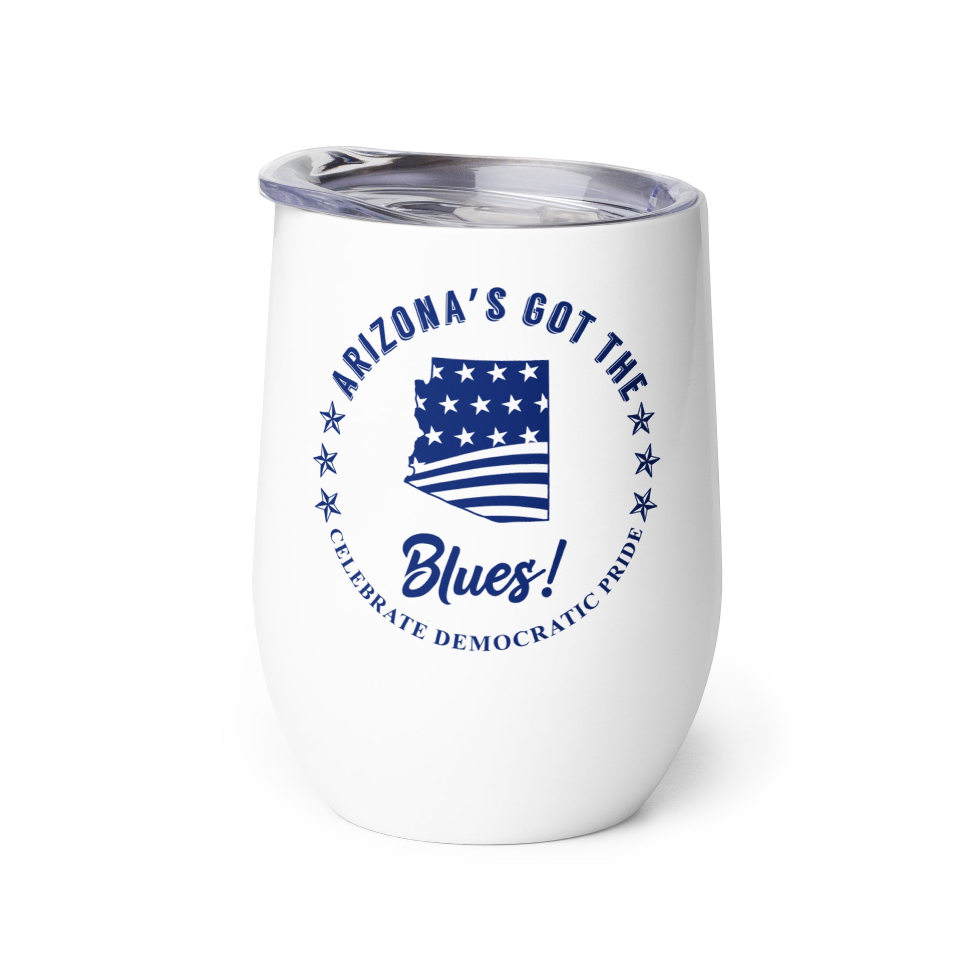 Arizona Swag flag wine tumbler left