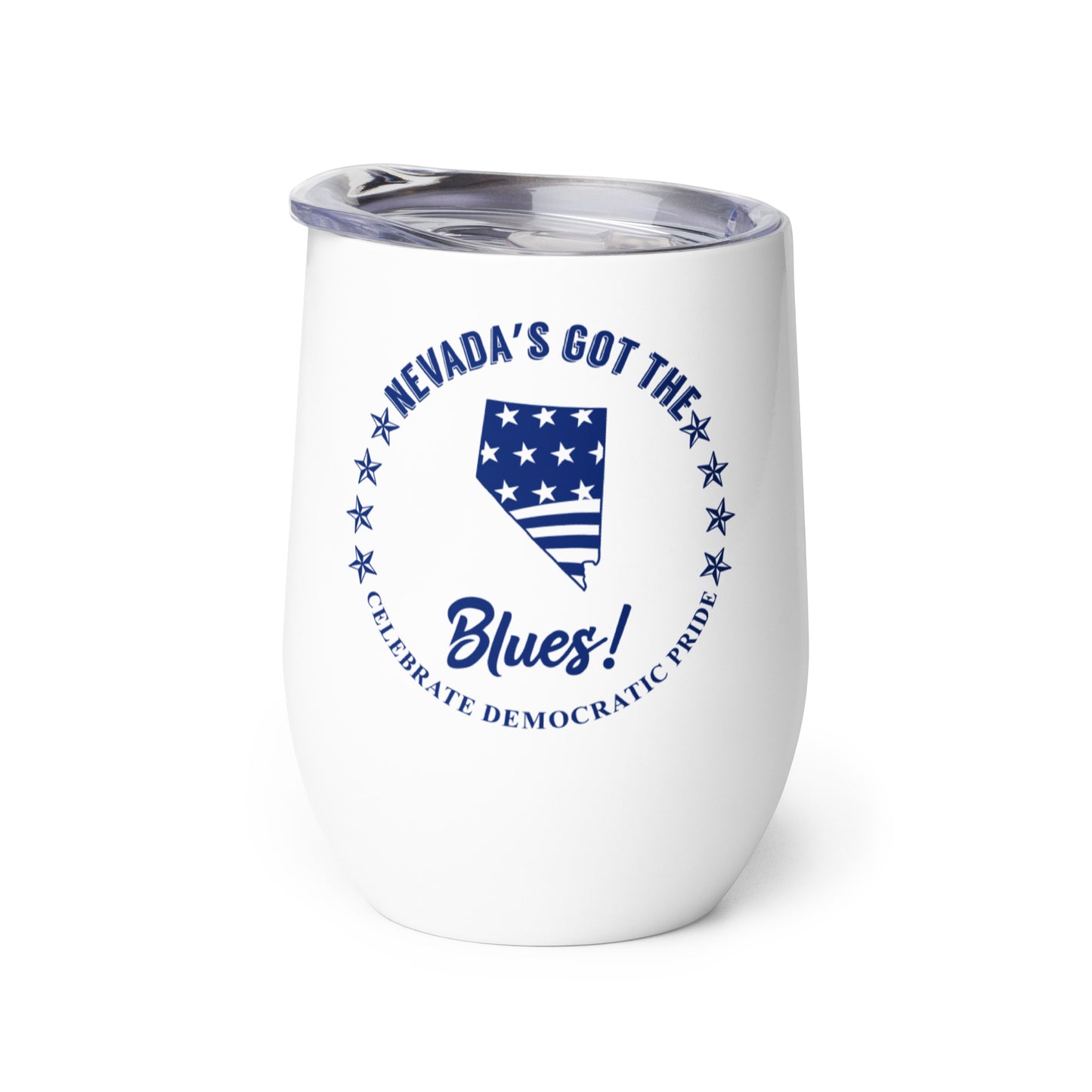 Nevada Swag flag wine tumbler left