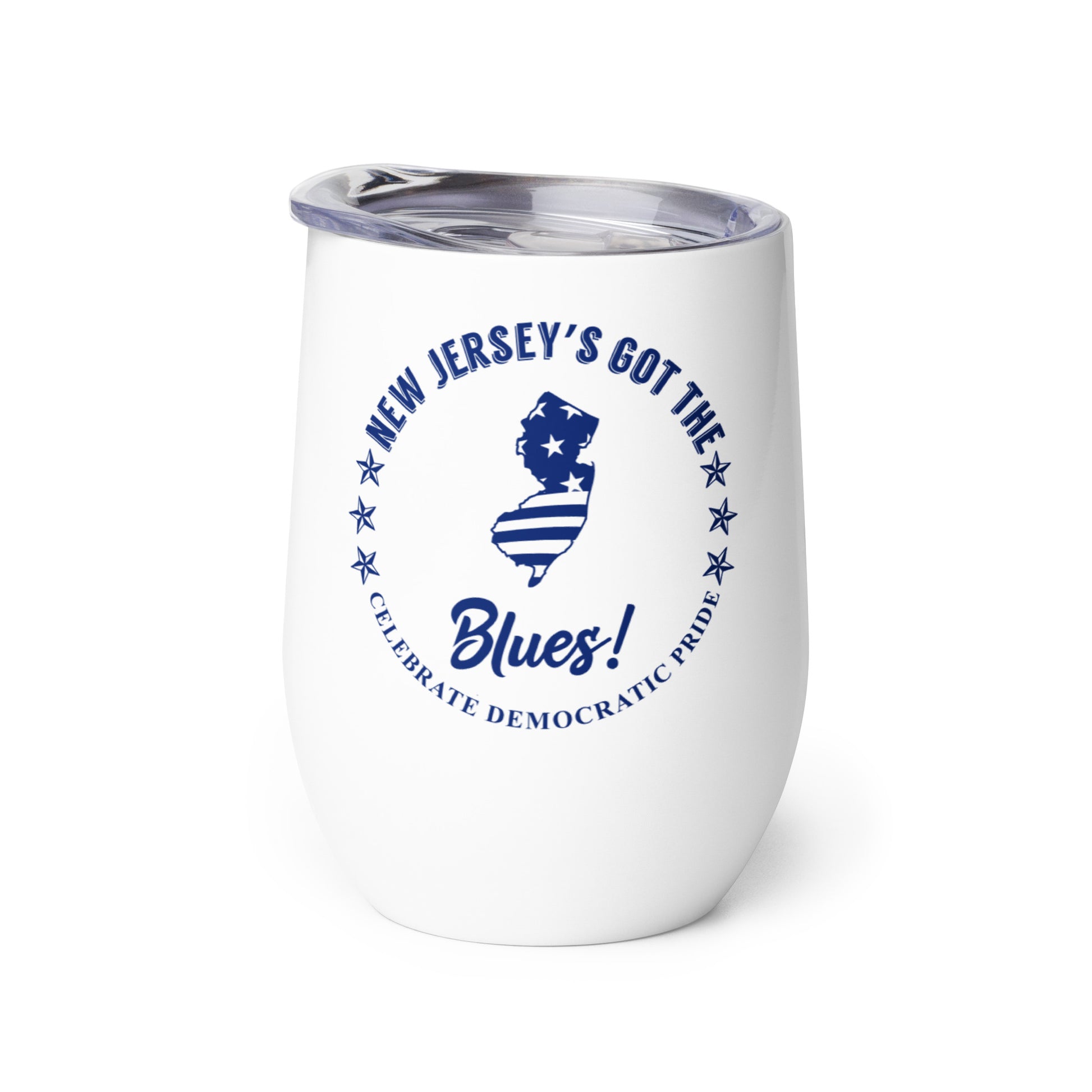 New Jersey Swag flag wine tumbler left