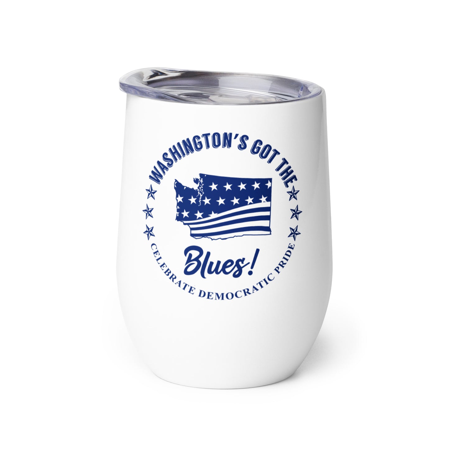 Washington Swag flag wine tumbler left