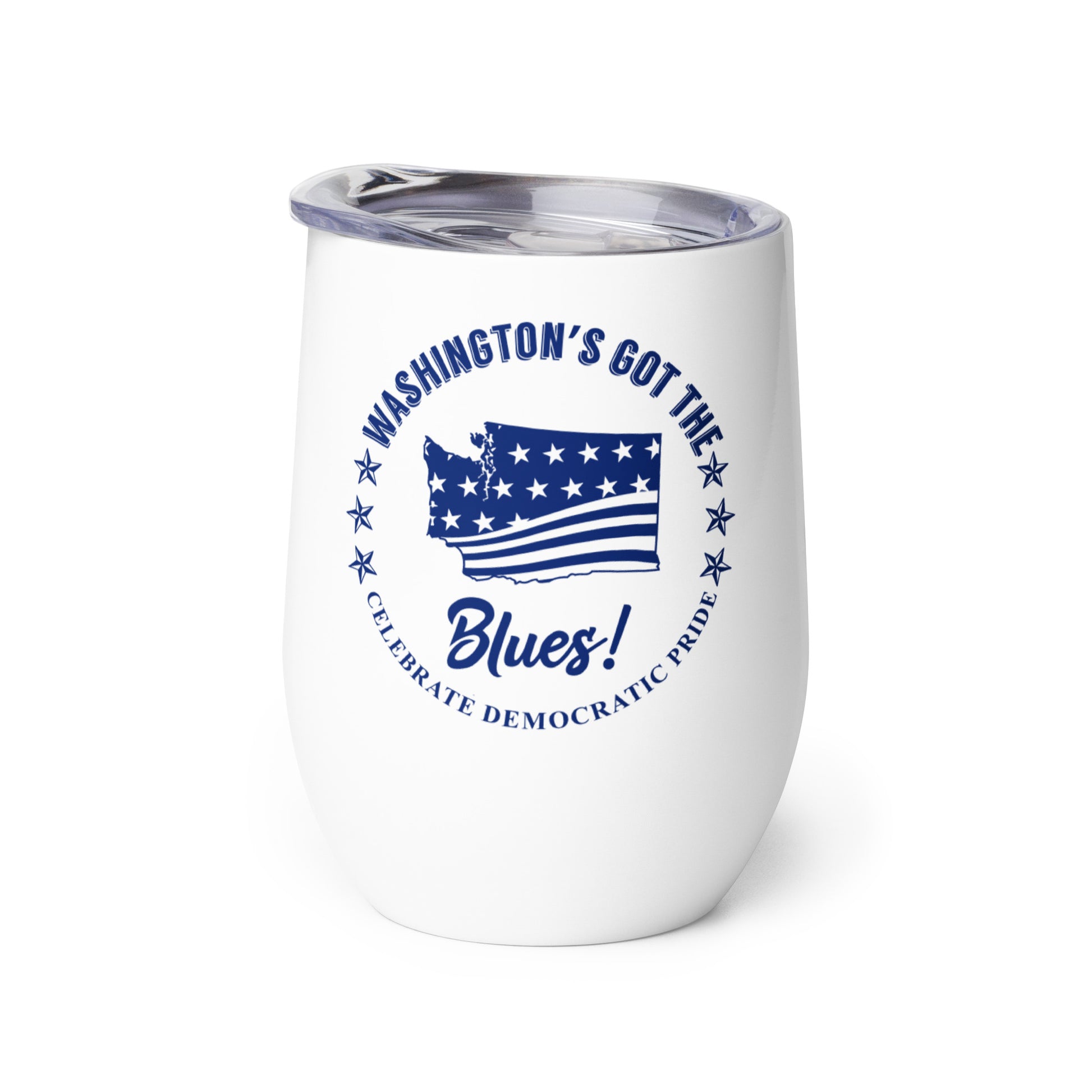 Washington Swag flag wine tumbler left
