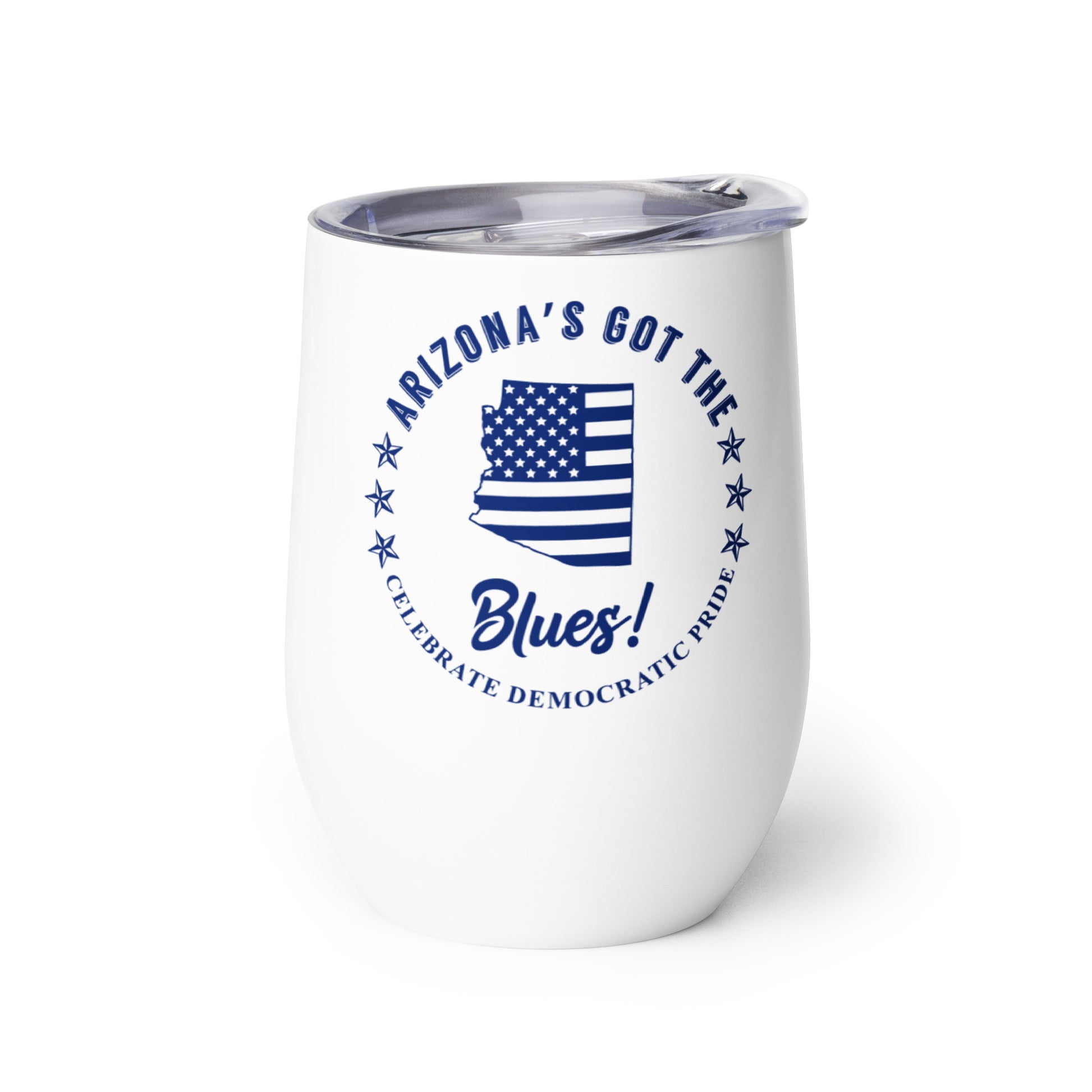 Arizona Traditional flag wine tumbler right