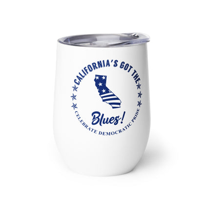 California Swag flag wine tumbler right