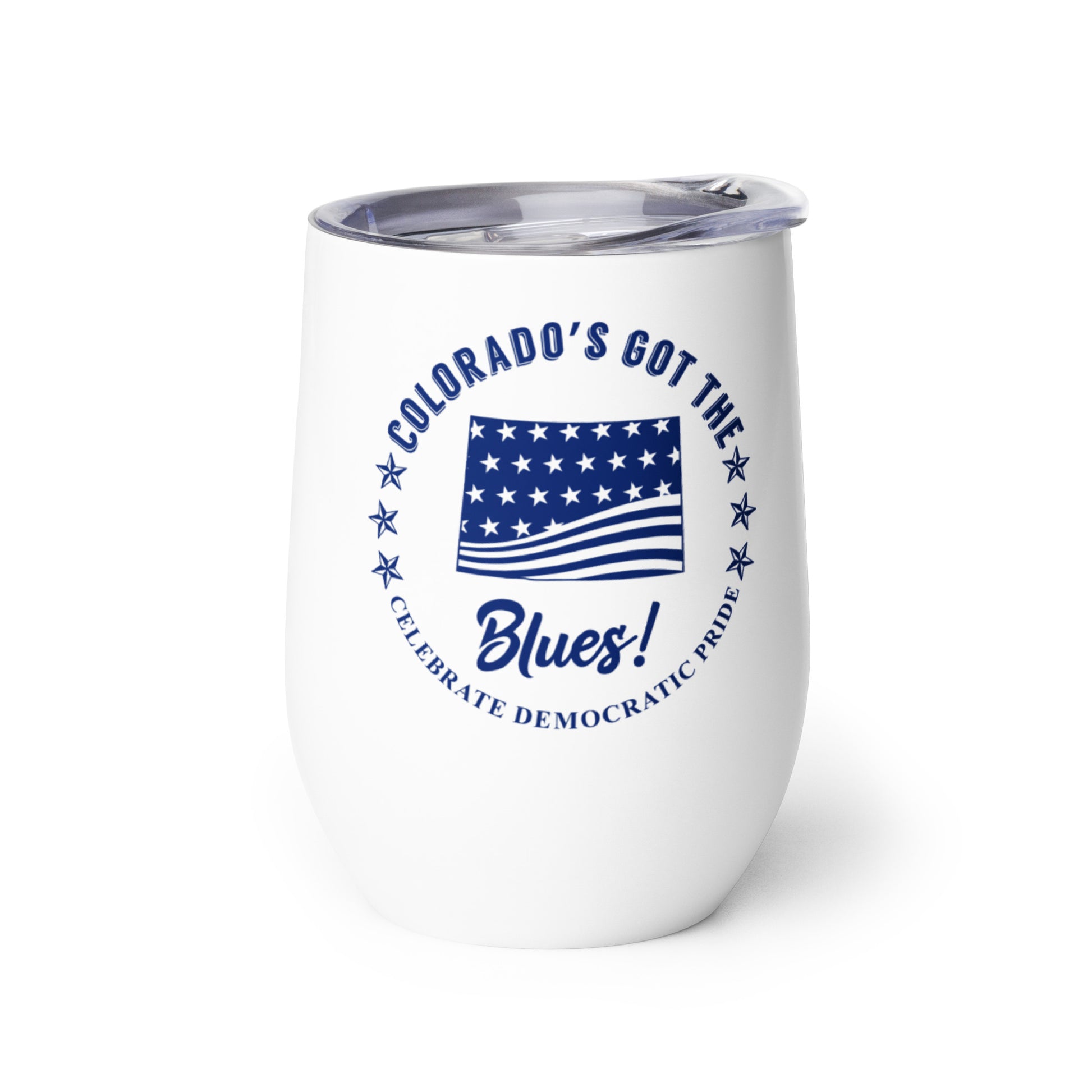 Colorado Swag flag wine tumbler right