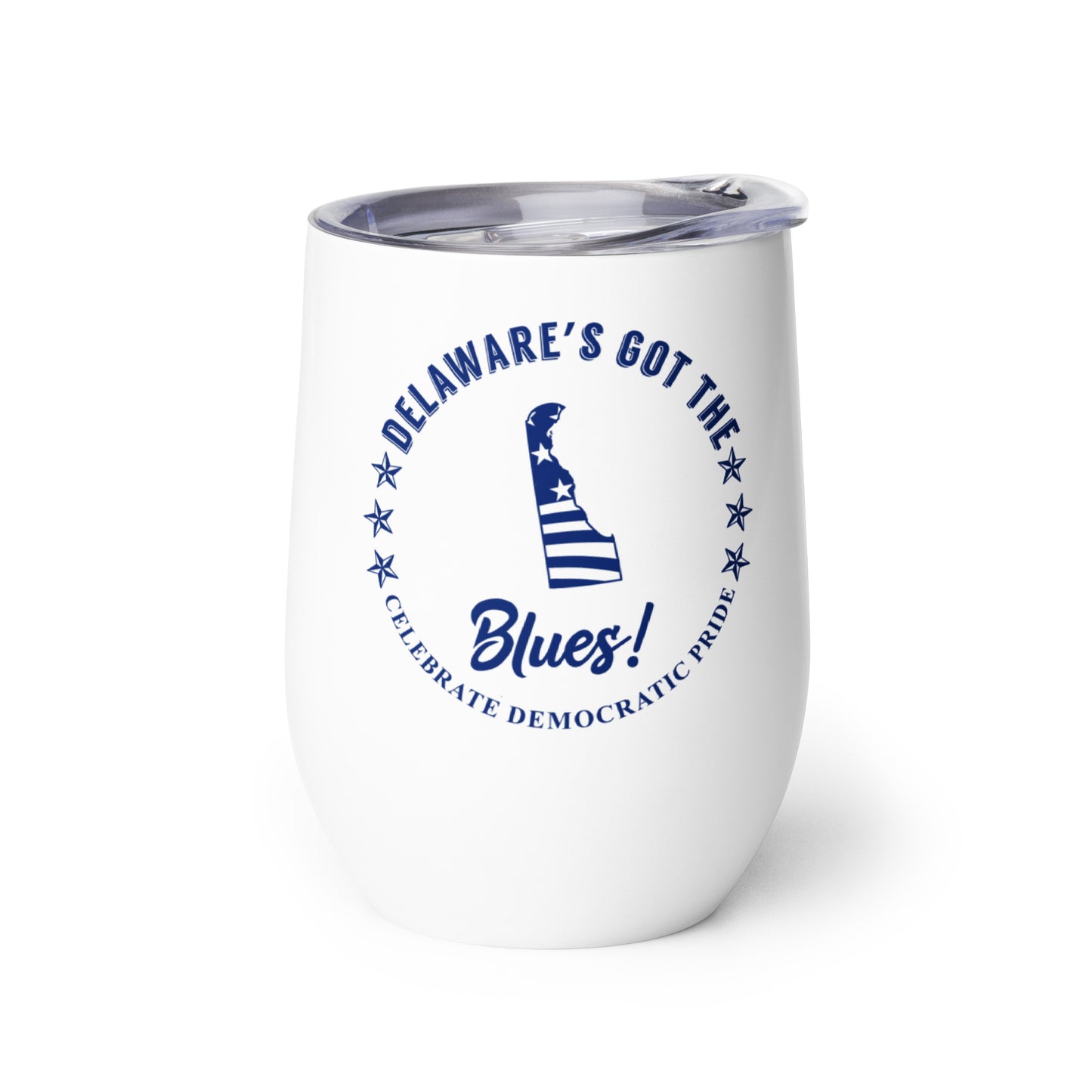 Delaware Swag flag wine tumbler right