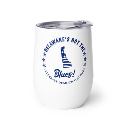 Delaware Swag flag wine tumbler right