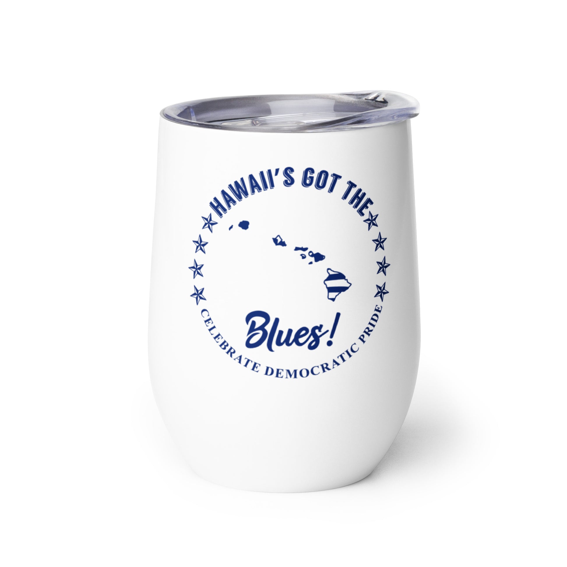 Hawaii Swag flag wine tumbler right