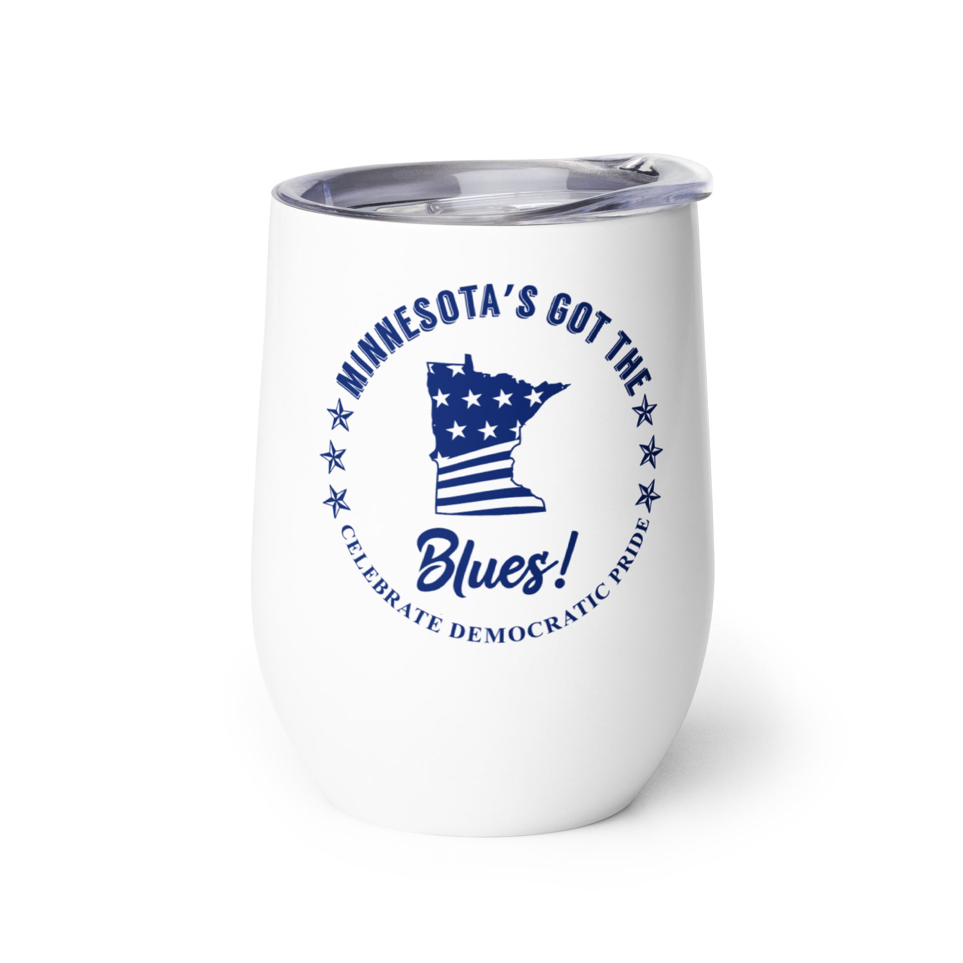 Minnesota Swag flag wine tumbler right