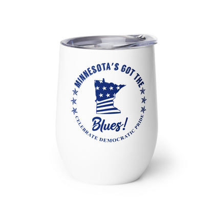 Minnesota Swag flag wine tumbler right