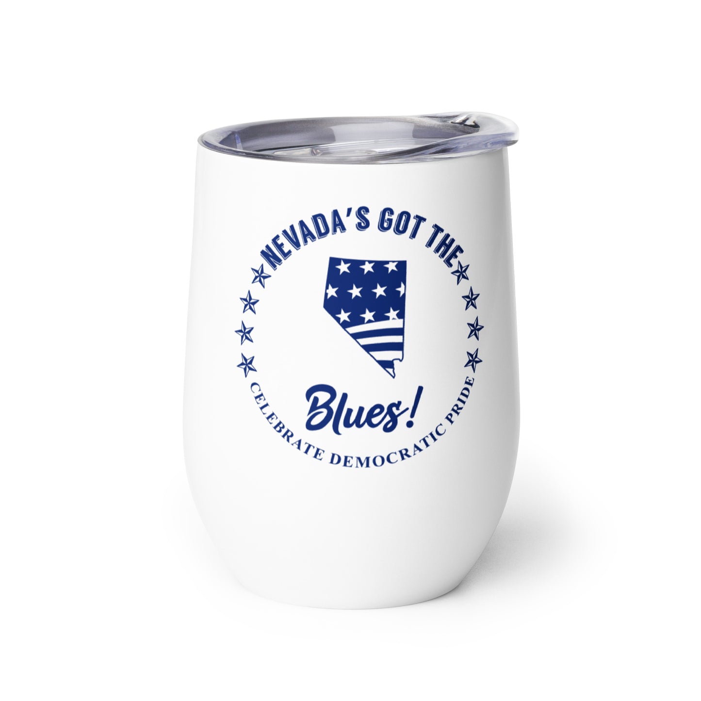 Nevada Swag flag wine tumbler right