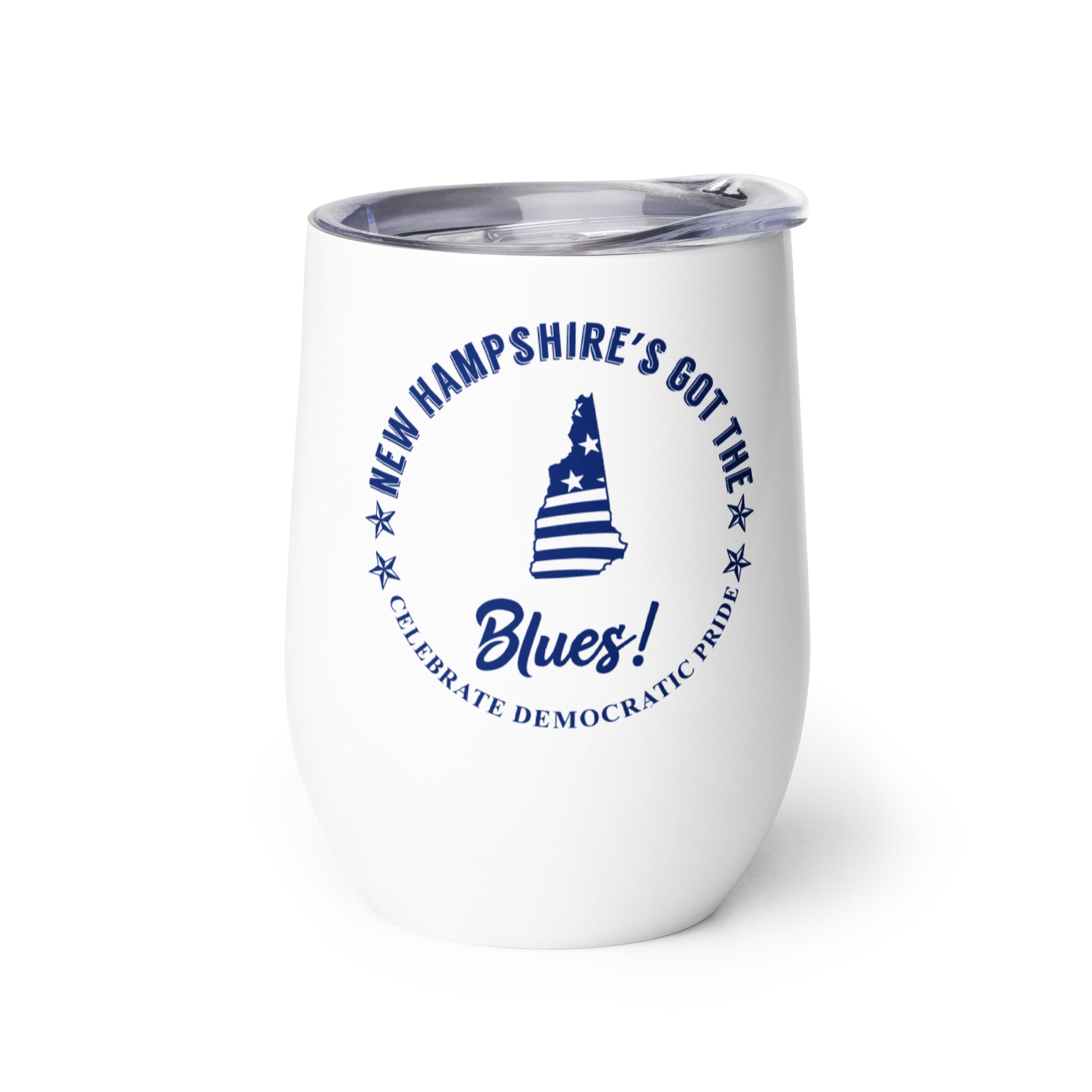 New Hampshire Swag flag wine tumbler right