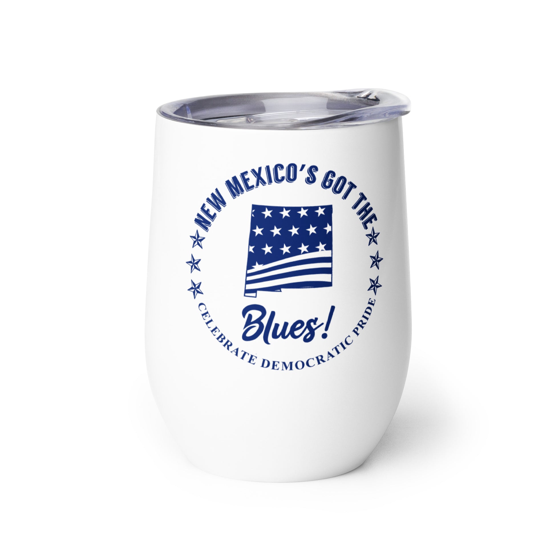 New Mexico Swag flag wine tumbler right